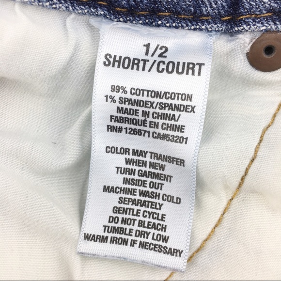 Aeropostale Distressed Jean Cut Off Short Shorts - Picture 5 of 6